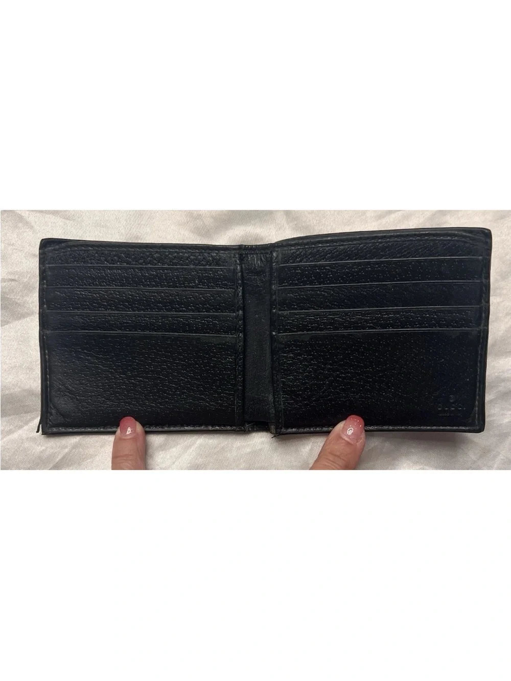 Authentic Gucci GG Psychedelic Bifold Wallet Black Multicolor Stars w/COA